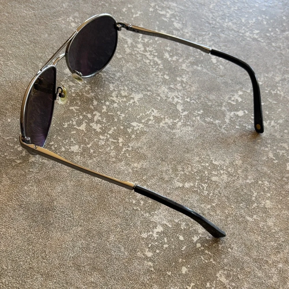 Polaroid Dark Gray Aviator Sunglasses - Picture 2 of 3